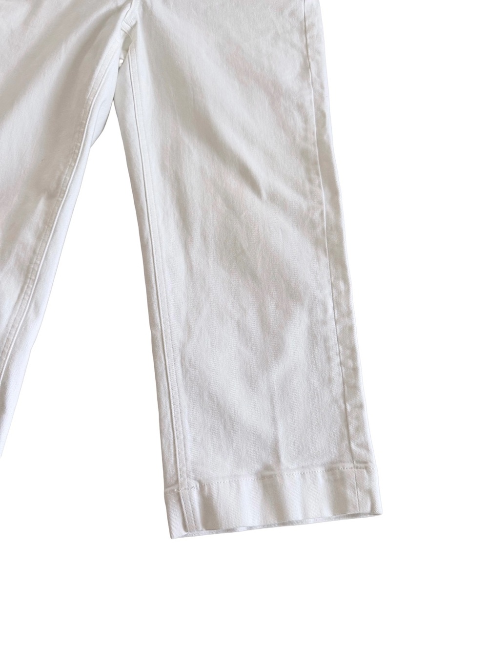 EVERLANE Cropped Straight Leg Short Creamy White Summer Denim Jeans 6 30x24 - Picture 2 of 8